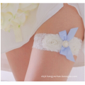 Best selling Beautiful Blue Lace and Bow Wedding Bridal Garters Exquisite Elastic Wedding Garter